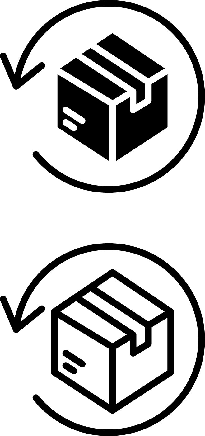 Symboles de la politique de retour